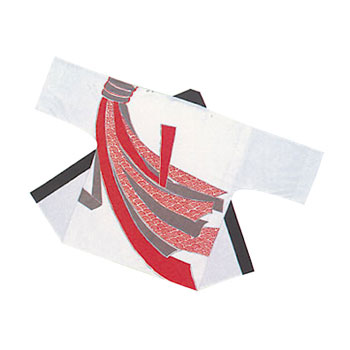 Red and Grey Noshi on White